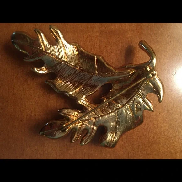 Estate Kenneth Jay Lane KJL fall leaves stunning brooch vintage item